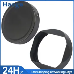 Haoge Lens Hood Metal Square Bayonet for Sony FE 35mm F1.4 GM, Sony FE50mm F1.4 GM Lens Hood With Metal Cap, Replaces ALC-SH0001