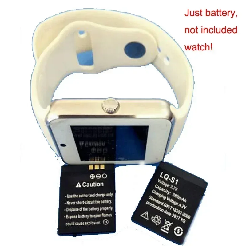 Nueva LQ-S1 batería recargable de iones de litio de 3,7 V LQS1 para reloj inteligente AB-S1 DJ-09 DZ09 GJD HKS-S1 FYM-M9 SCX-M9 QW09 DZ09 W8 A1 V8 X6