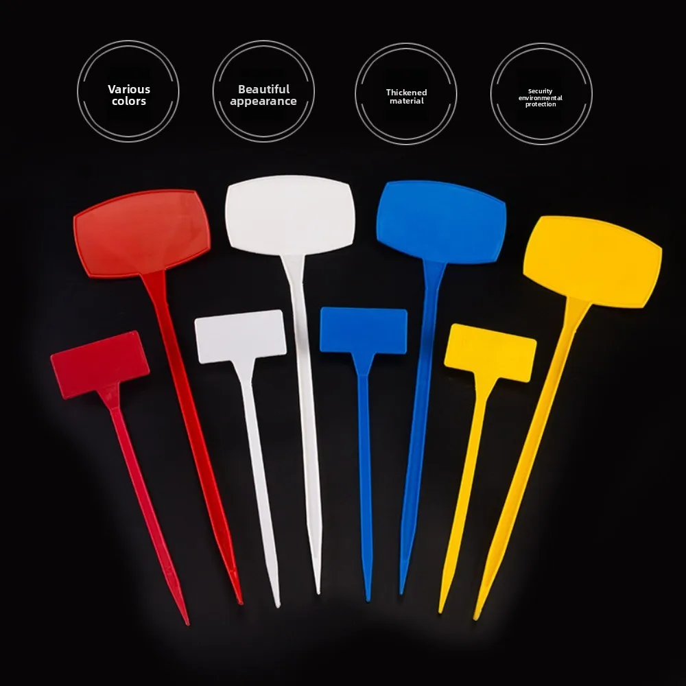 50pcs New Beveled Plastic Floor Plug Gardening Label Test Gardening Signage Sign Floor Plug