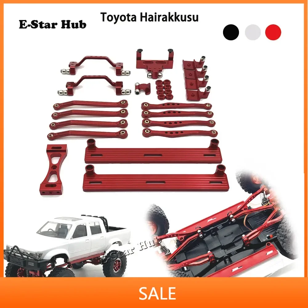 

Pedal Pull Rod Shock Absorber Rudder Base for WPL 1/16 C64 Toyota Hairakkusu Metal Upgrade Parts Rc Model Crawler Car Truck Bugg