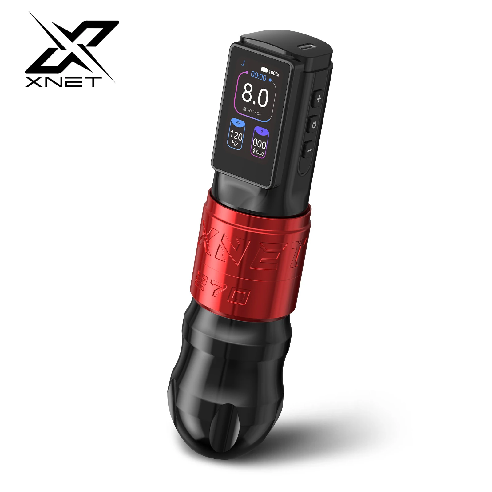 XNET Titan 270 Wireless Tattoo Machine Pen High Torque Brushless Motor With 4.0/5.0mm Stroke 1-12V Voltage For Tattoo Artist