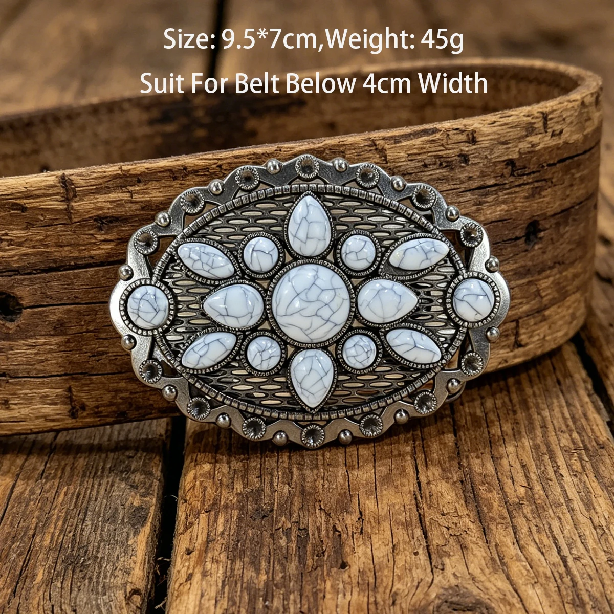 Luxury Designer zinc alloy retro western turquoise jeans gift belt buckle for men and women 3.9cm width loop drop