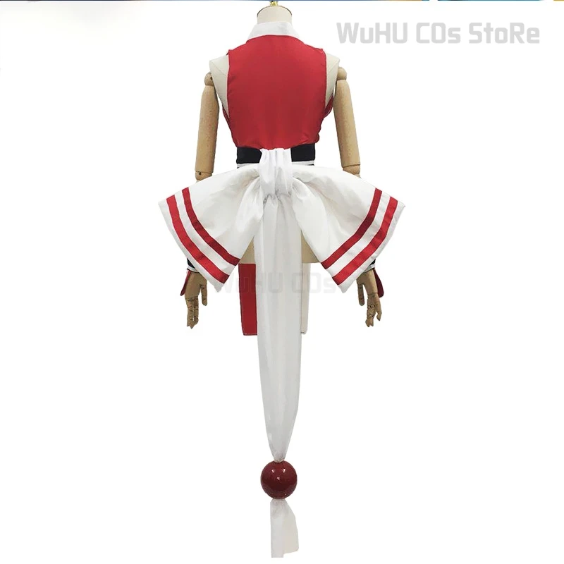 Kämpfer Mai Shira nui Cosplay Kostüm Perücke Spiel Kof Mai Rollenspiel sexy Outfit Kung Fu Halloween Phantasie Frauen Kleid Party Anzug
