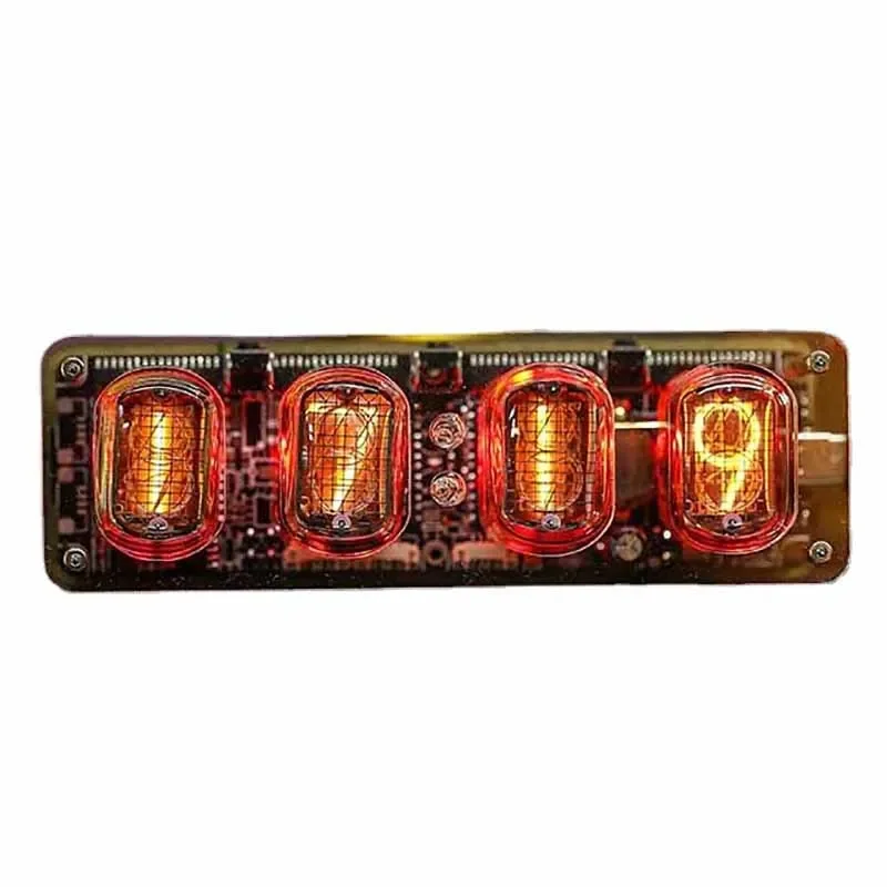 IN12 Nixie Tube zegar Vintage elektroniczne cyfrowa tablica zegary komputerowe biurkowe akcesoria do dekoracji biura na biurko