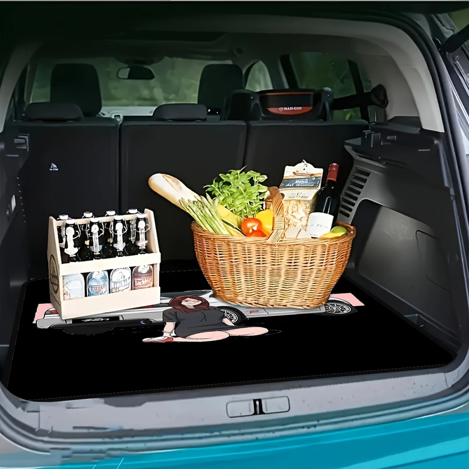 1 Printed Trunk Mat For Integra Type R, Street Trend Trunk Mat - Distinctive Vehicle Load Mat