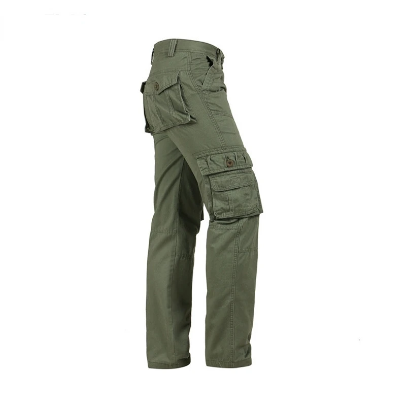 2022 herbst Winter Casual Cargo Hose Große Größe Männer Kleidung Freies Verschiffen Viele Tasche Overalls Reine Baumwolle Hosen