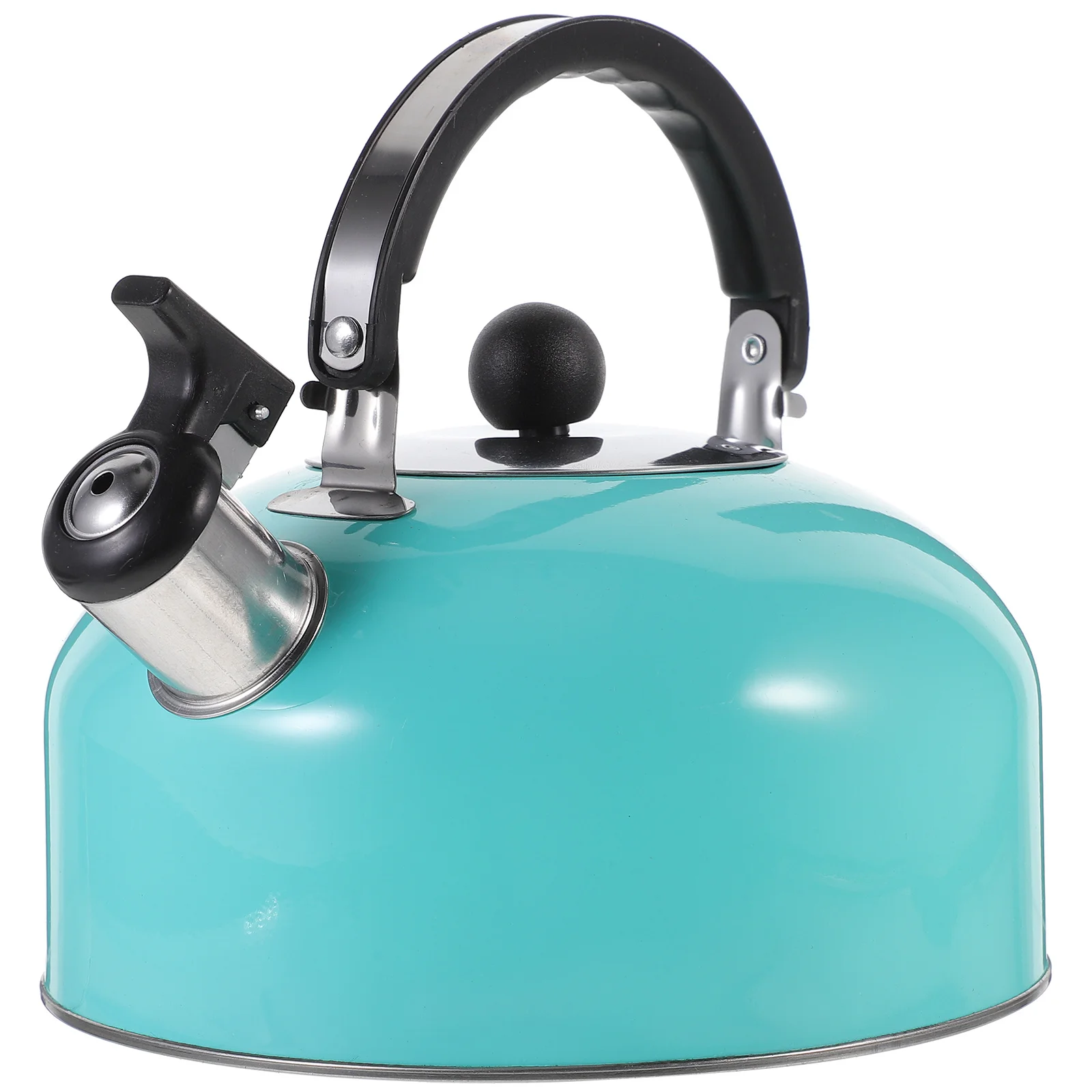 

1pc 2L Stainless Steel Water Kettle Thickened Flat Bottom For Induction Cooker Tea Coffee Heating Stove Safe Whistling Kitchen