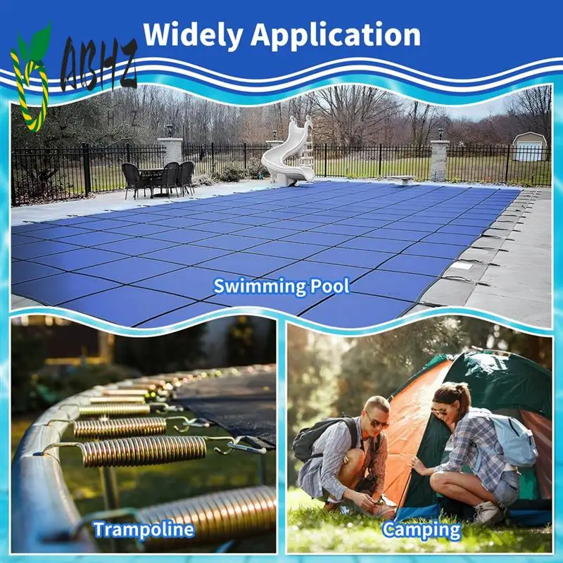 

ABHZ-6Pack Зимний чехол для бассейна, пружина с защитным пружинным чехлом для бассейна с D-образным кольцом и виниловыми пружинными рукавами