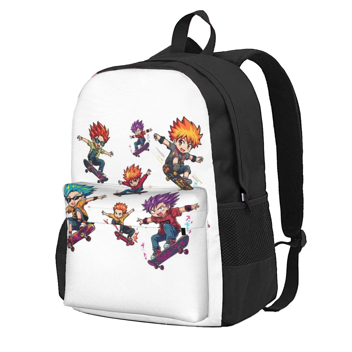 

Anime Skateboard Boys Student Backpack School Bag Hiking Travel Daypack for Boys Girls Fashion Bookbag Shoulder Bags