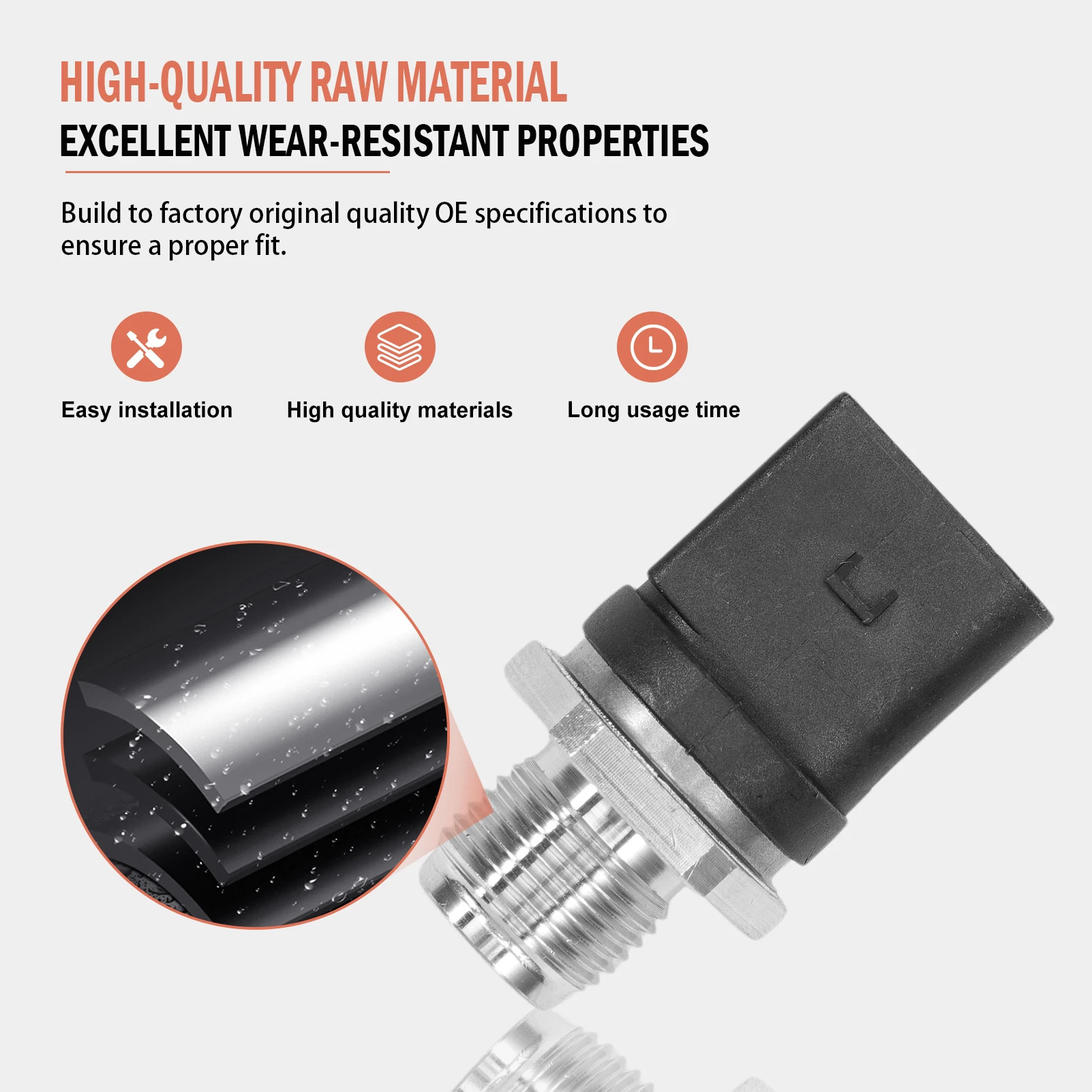 

Fuel Pressure Sensor For 3er E90 F30 F80 Cabriolet E93 4er Cabriolet F33 1353857623 135378800602