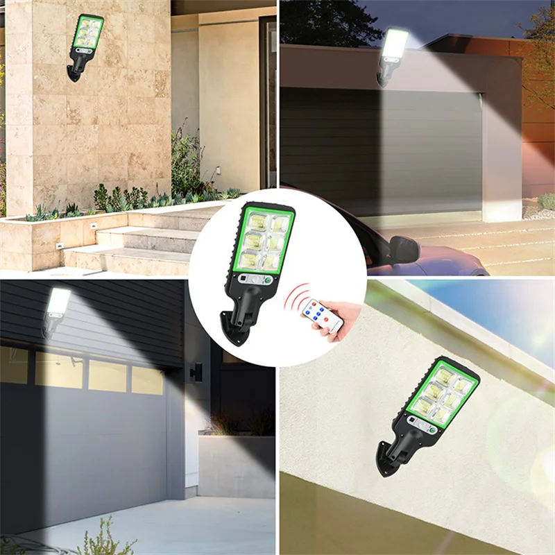 5Pack Solar Street Lights Outdoor Waterproof LED Motion Sensor 3 Lighting Mode LED Lamp Solar Power Lighting for Garden Decor