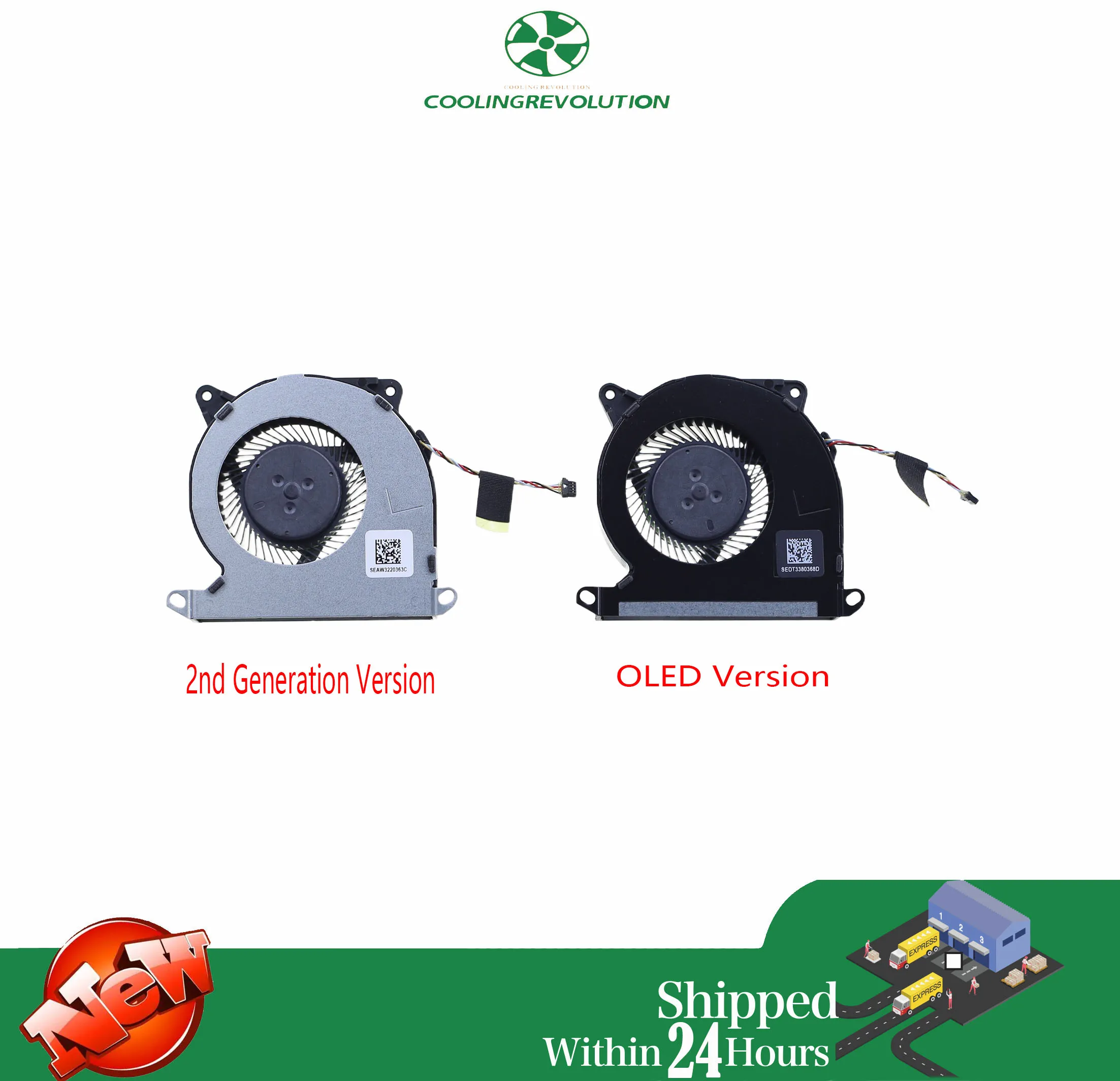 Laptop CPU Cooling Fan for Steam Deck Generation II/OLED BSB0512MC-00 BSB0512MA-00 BO3508S2H-000P