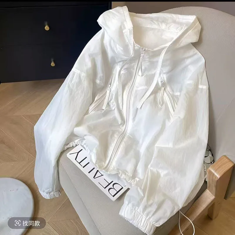 New Women's Short Jacket 2025 Spring Autumn Comfortable Loose Lady Sunscreen Outerwear Long-sleeve High Quality Ladies Coat