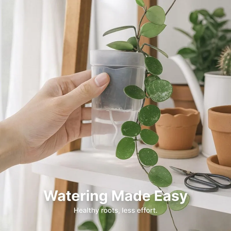 AB34-Thickened For Plant Growth Seedling Box Simple Square Pot For Succulent For Plants-Dry And Wet Separation