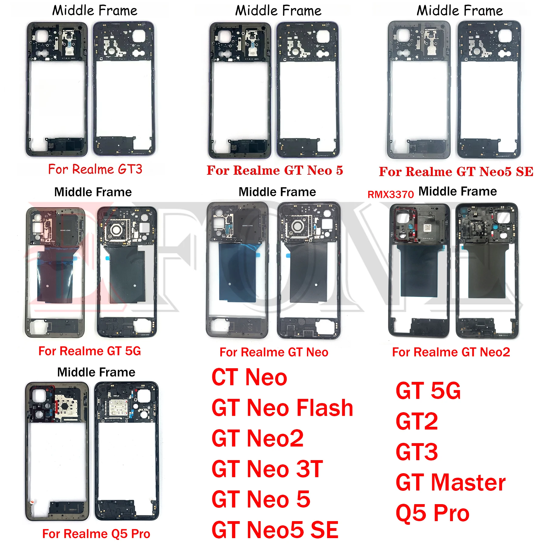 For Realme GT 5G GT2 GT3 Neo 2 3T 5 Neo2 Neo5 SE Master Q5 Pro