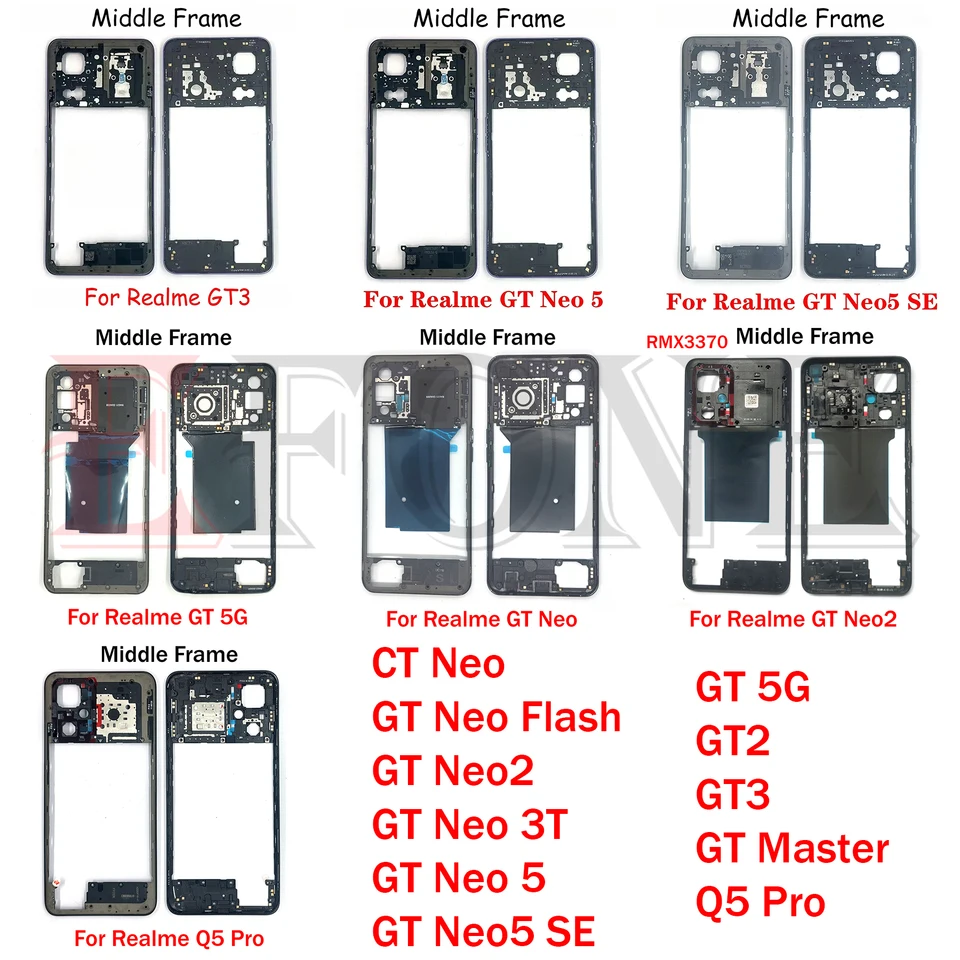For Realme GT 5G GT2 GT3 Neo 2 3T 5 Neo2 Neo5 SE Master Q5 Pro
