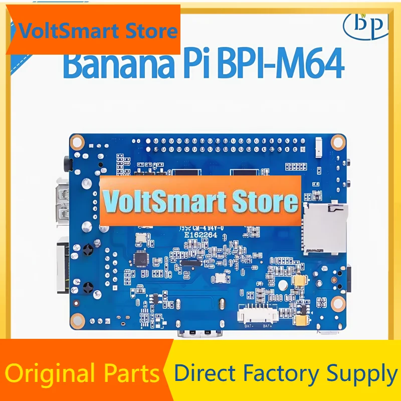 VoltSBanana Pi BPI-M64 Single Board Computer Adopts Allwinner A64 Design, 2 GB RAM And 8G EMMC