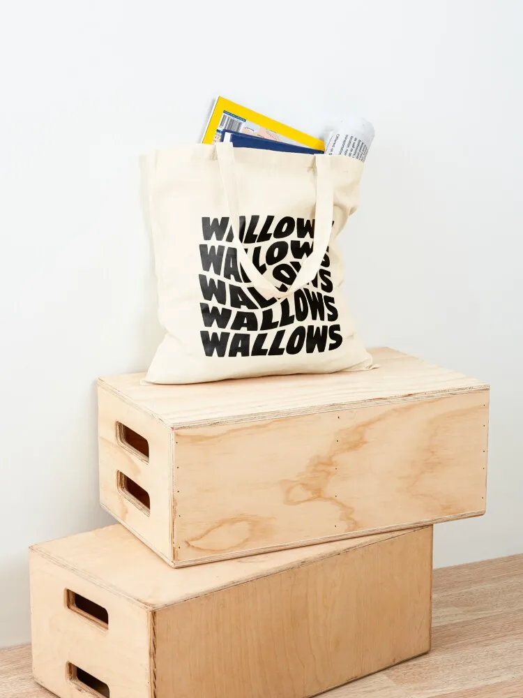 black wallows swirl design Tote Bag canvas tote bags great bag Cloth bag custom tote