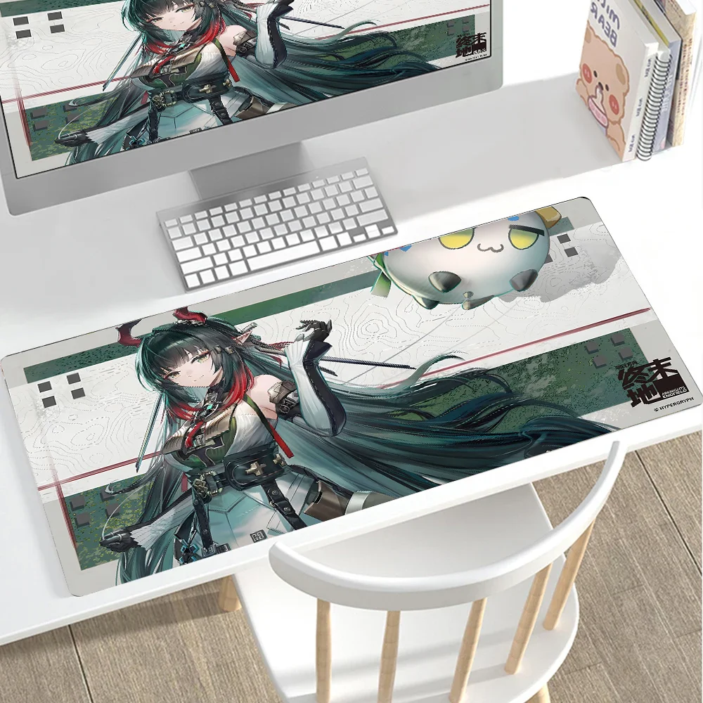 New Arknights Endfield Zhuang Fangyi Mouse Pad XXL Large Cute Anime Keyboard Pad Gamer Mausepad Rug Kawaii Girl Gaming Desk Mat