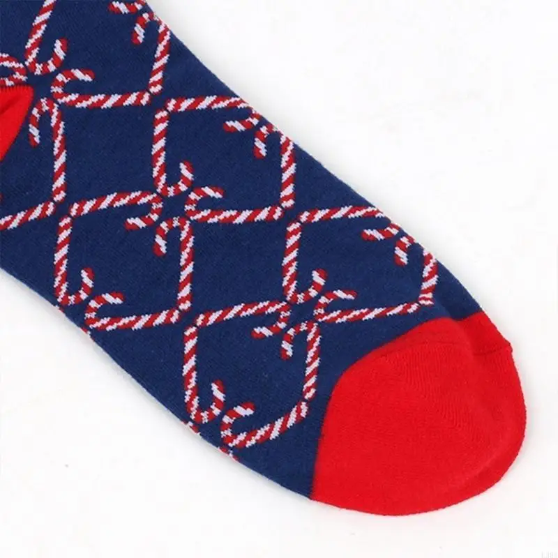 L38E Funny Novelty Socks Christmas Socks Cotton Booties Socks Soft Calf Socks