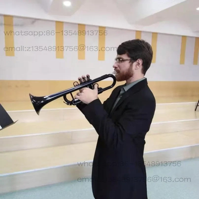 B flat plastic trumpet musical instrument adult children beginner general factory direct spot
