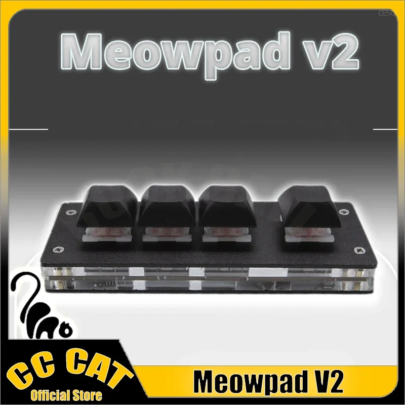 Meowpad V2 Keyboards 4keys Magnetic Switch Keyboard Mini Keyboards Rapid Trigger Gaming Keyboard For OSU keyboard audio games