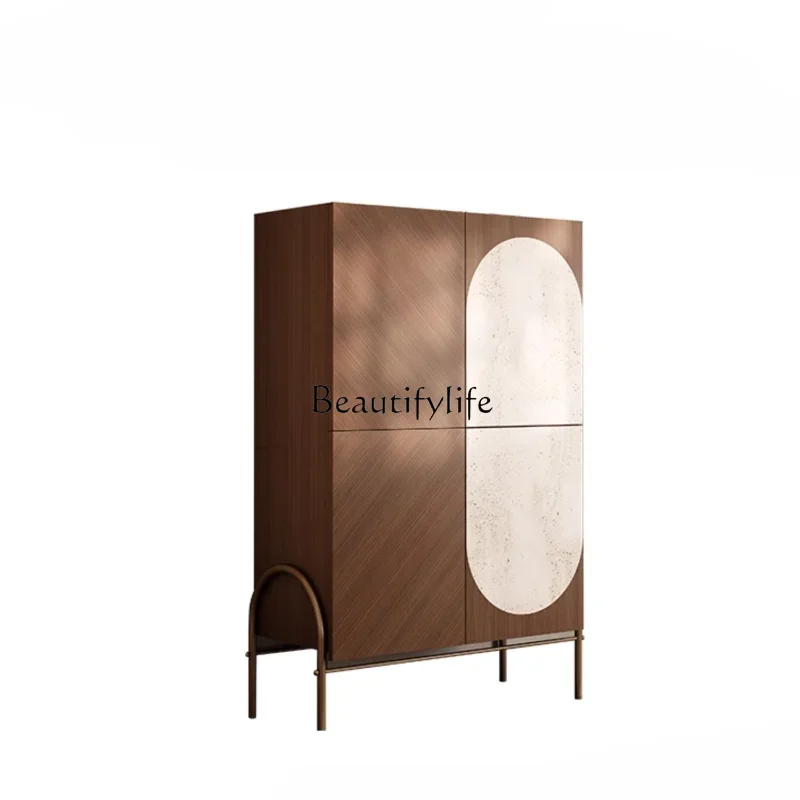

*Italian-Style Light Luxury High-End Display Cabinet Villa Living Room Wall Locker