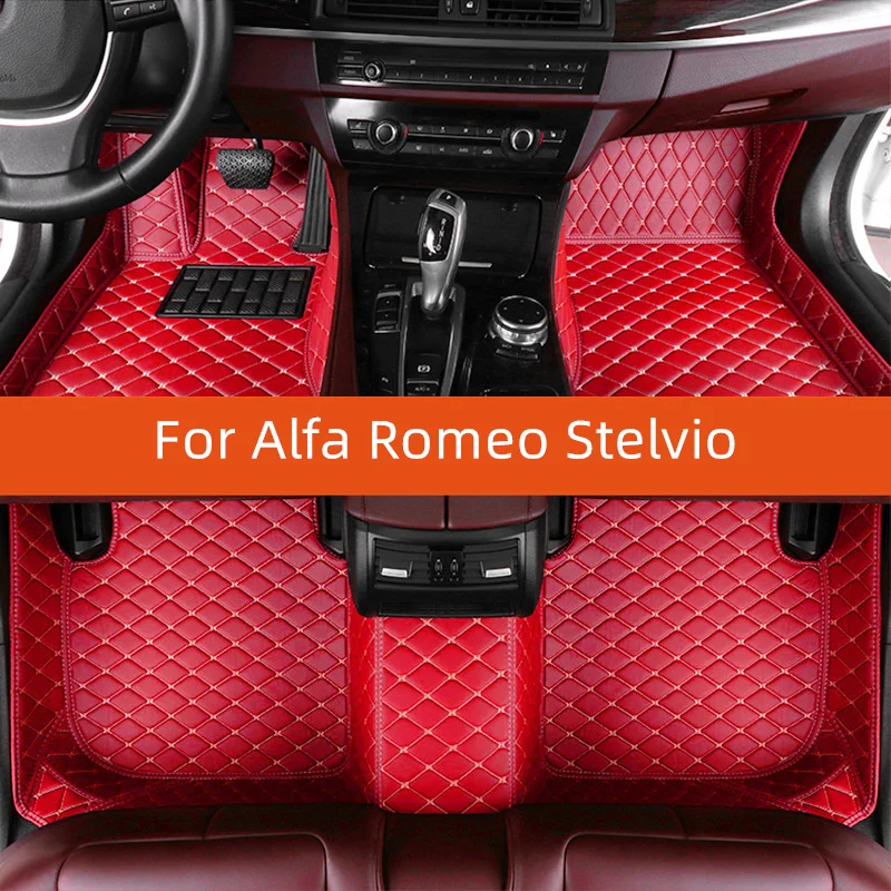 

Custom Leather Car Floor Mat For Alfa Romeo Stelvio 2025 2026 2027 Car Mat Interior Accessories