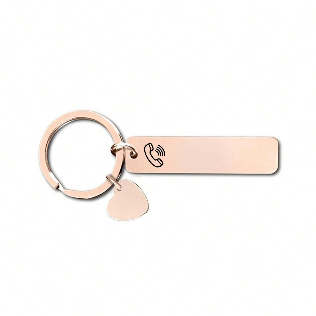 Custom Metal Keychain Personalized Text Key Ring