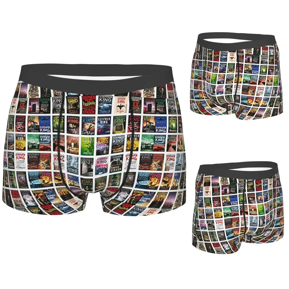 

Boxer Underpants Shorts Complete Works Of Stephen King Panties Male Breathable Underwear for Homme Man Boyfriend Gift
