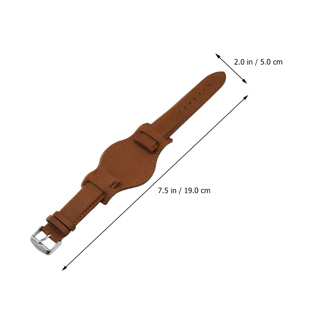 

1Pcs Genuine Cowhide Watch Strap Premium Band Anti-Metal Allergy Simple Classic Design Comfortable for Daily Work Travel