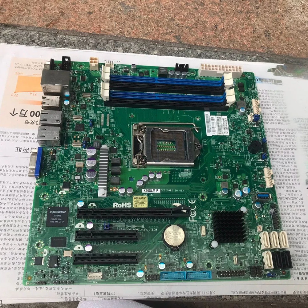 Server-Motherboard LGA1150 i4 CPU X10SLM-F