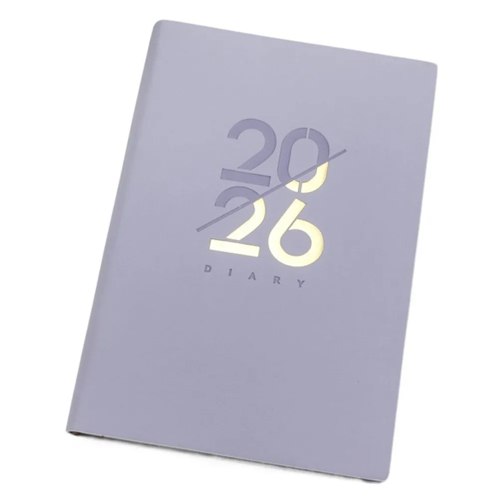 

English 2026 Schedule Planner Notepad Wear-resistant Bookmark A5 Agenda Planning Notebook Portable Thick Paper