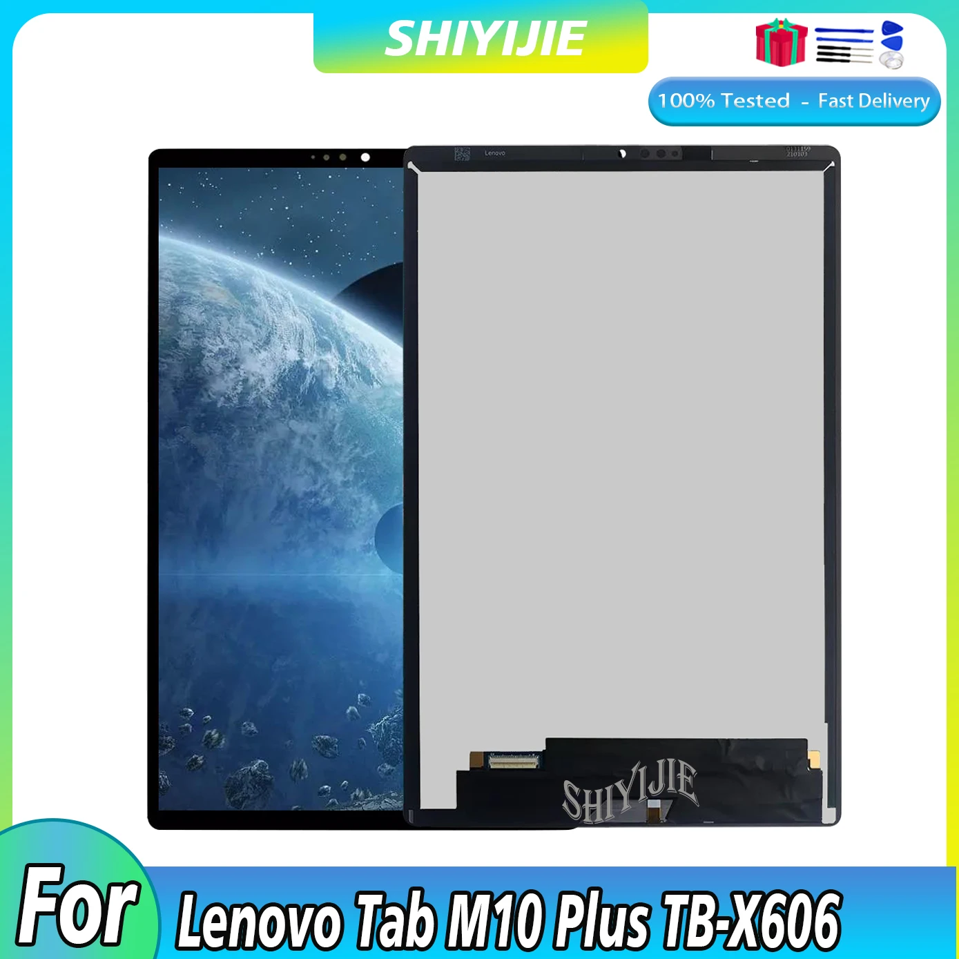 

10.3″ Original For Lenovo Tab M10 Plus TB-X606F TB-X606X X606 TB-X606 LCD Display Screen Touch Digitizer Assembly Replacement