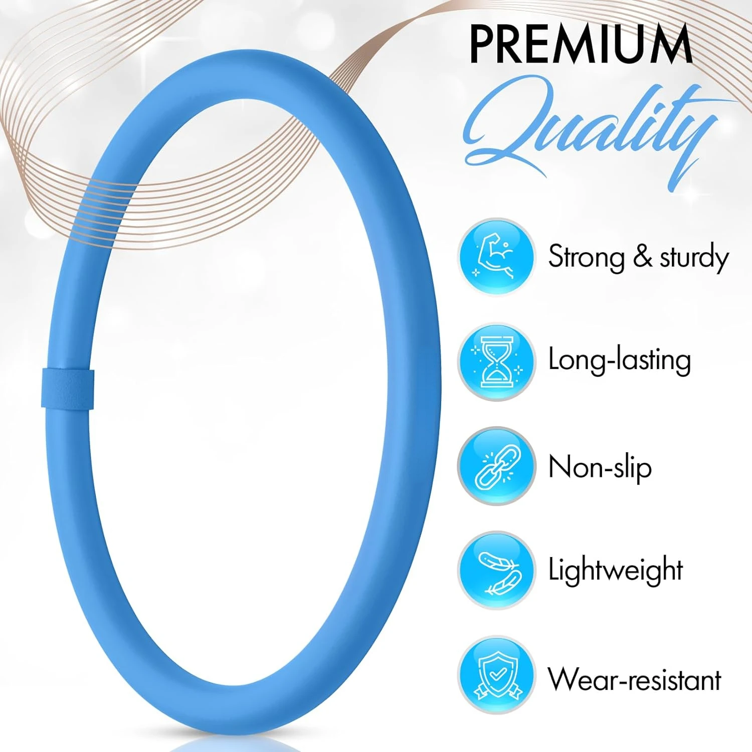 Fun and Effective Mini Weighted Arm Hoop - Lightweight and Portable Exercise Tool for Engaging Arms and Shoulders - Perfect for