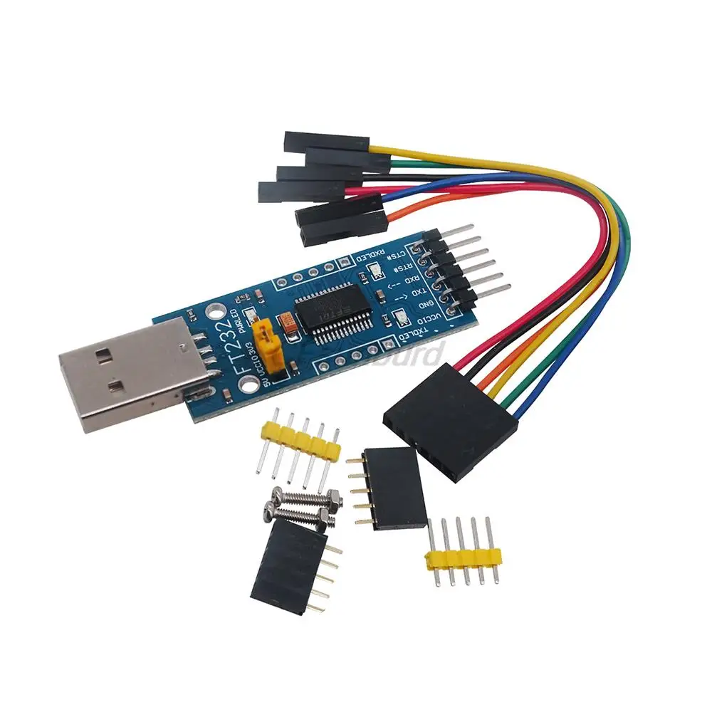 1 قطعة تفاصيل وصول جديدة حول FT232 USB UART مجلس (نوع أ) FT232R FT232RL إلى RS232 TTL وحدة تسلسلية #1
