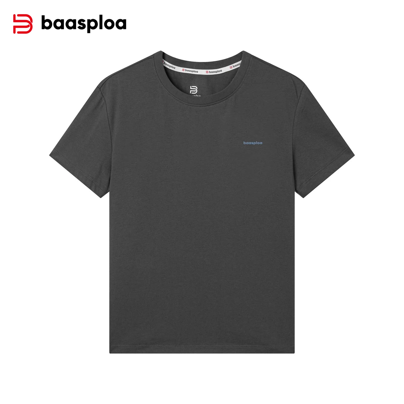 Baasploa Women Sport T-Shirt Summer Breathable Casual Clothing for Women Cotton Printed Tops Comfort Running Gym New Arrival