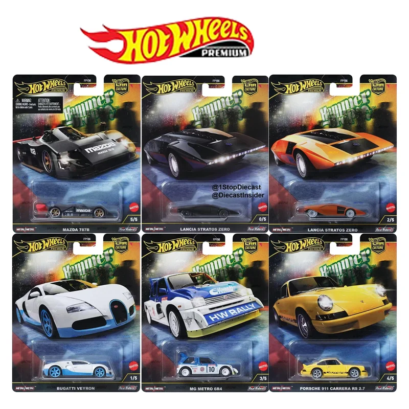 Mattel Hot Wheels Car Culture Hammer Drop FPY86 F Series 1/64 Porsche 911 Carrera Rs 2.7 Collectible Car Toys Diecast Vehicle