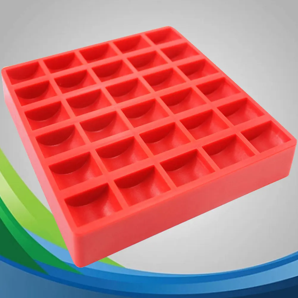 2pcs Plastic Storage Box Abs Organizer Coin Organizer For Bank Supermarket Collection Grid Design Random Color