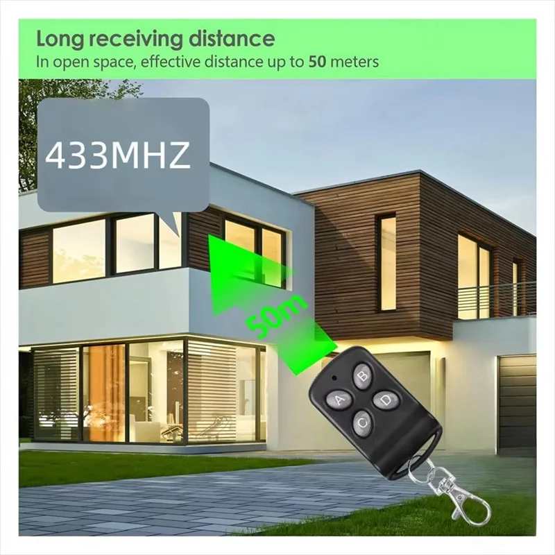 APPLIA-433Mhz الناسخ اللاسلكي استنساخ التحكم عن بعد 4CH الكهربائية نسخة تحكم RF الارسال اللاسلكي لباب المرآب