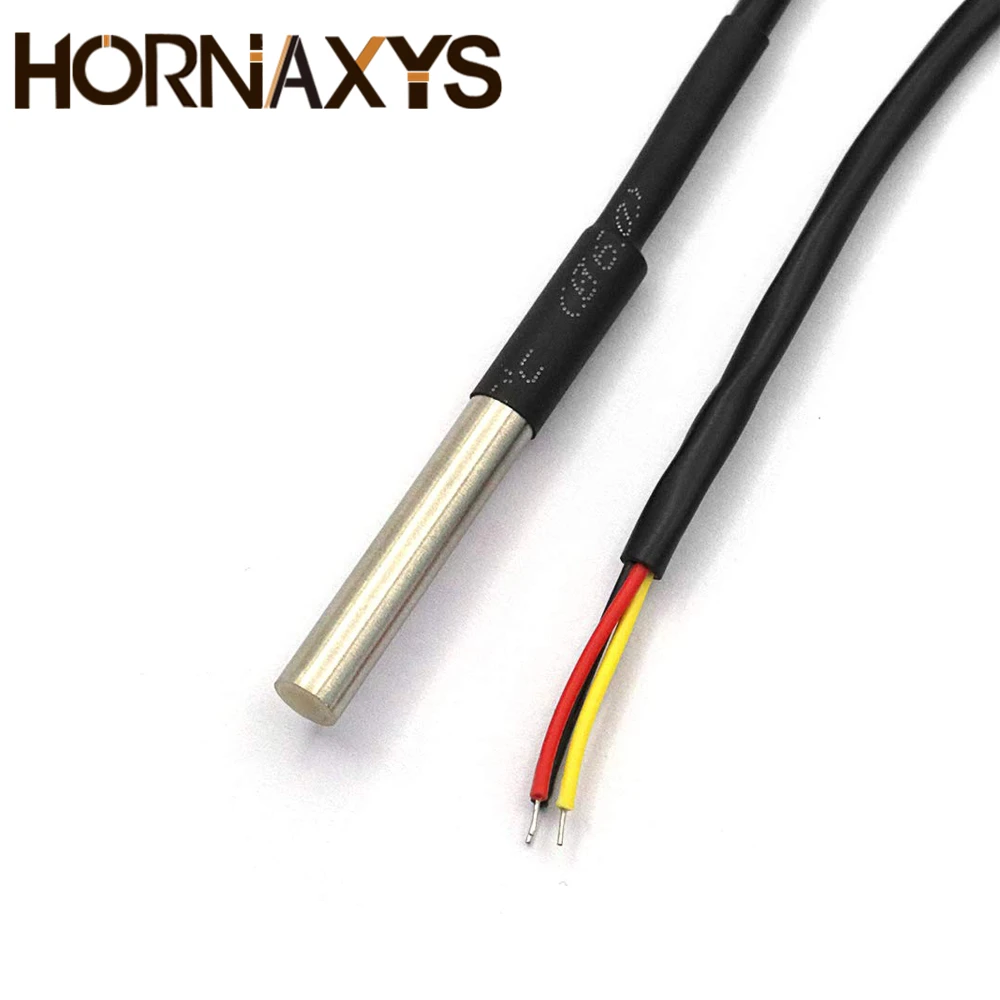 10PCS Waterproof 18B20 Temperature Probe DS18B20 Temperature Sensor Stainless Steel Package 1Meter/2Meter/3Meters Wire