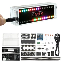 USB 5V Audio Level Indicator Stereo Music Spectrum LED light Amplifier VU Meter for Car player Light Atmosphere Lamps