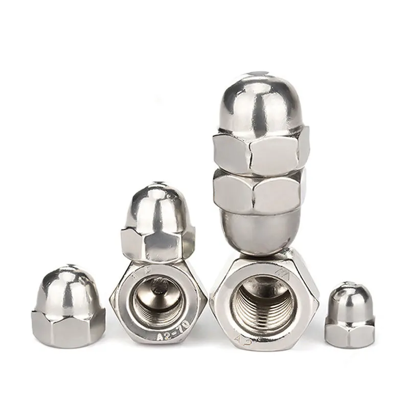 M3 M4 M M6 M8 M10 M12 M14 M20 304 Stainless Steel Cap Nut Decorative Nut Dust