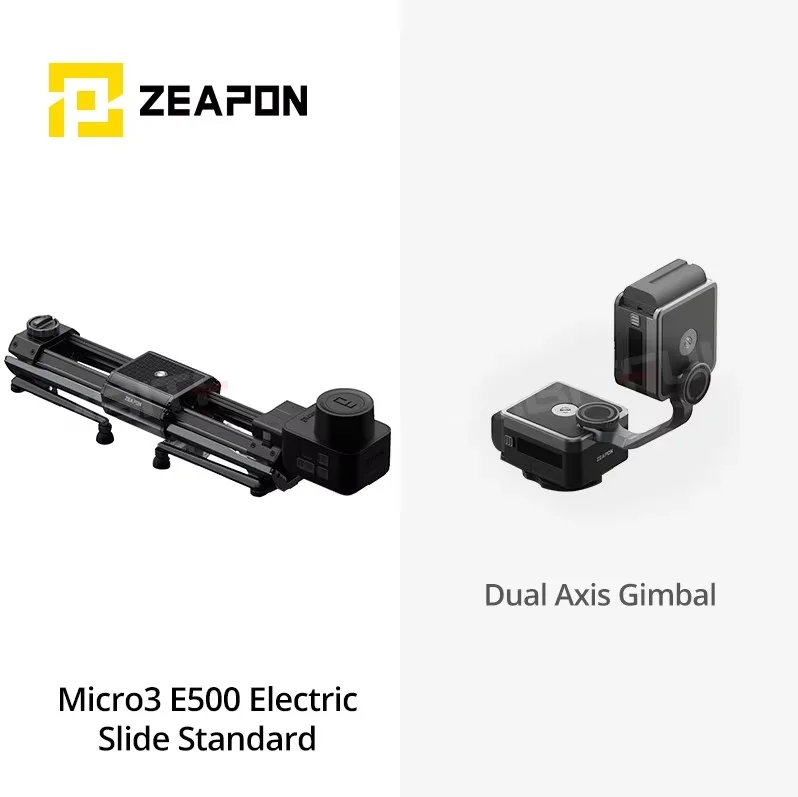 ZEAPON Micro 3 M500 M700 M1000 E500 E700 E1000 Motorisierter Schieber DSLR-Kamera Video Double Distance Portable Slider PS-E1 PD-E1