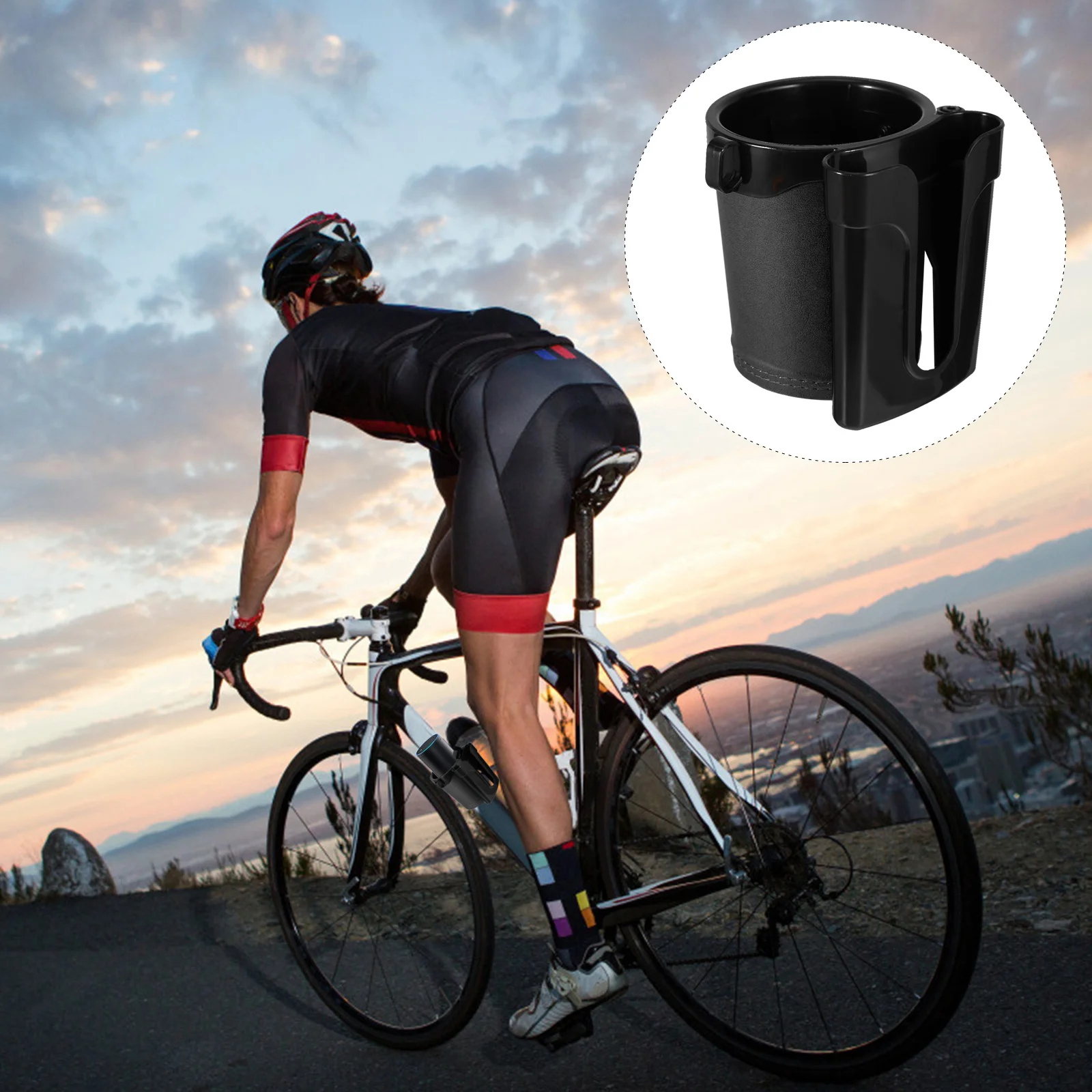 

3 in 1 Bike Phone Bottle Holder Environmental Plastic Cycling Cup Holder Mountain Bike Riding Key Bracket Lightweight Easy