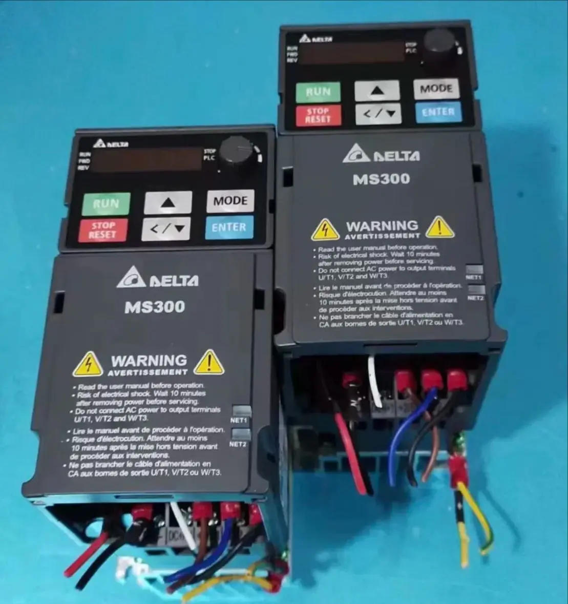 

Delta MS300 inverter, model: VFD2A8MS21ANSAA Result 9.5 new, with filter used test normal