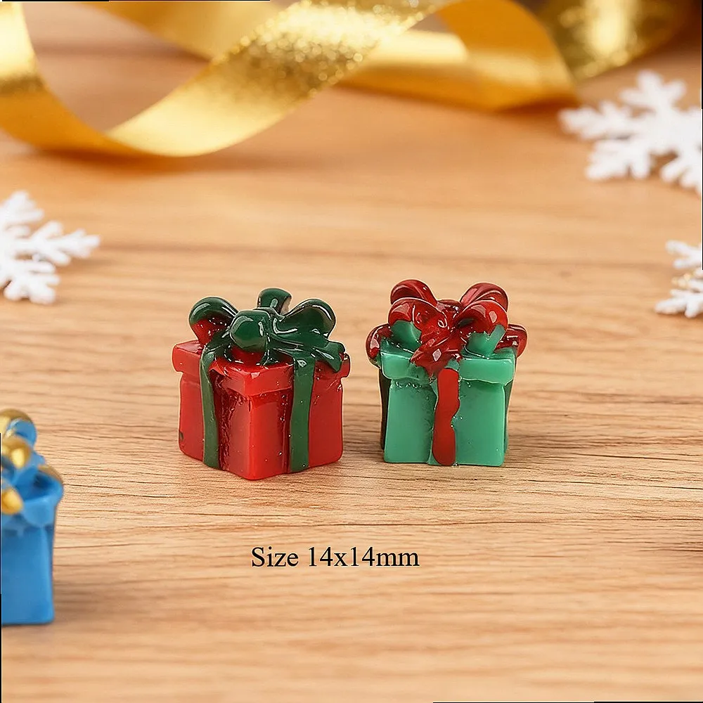 100pcs Cute Resin Miniature Wholesale Dollhouse Decor Fairy Garden Ornament Wholesale Craft Gift Box