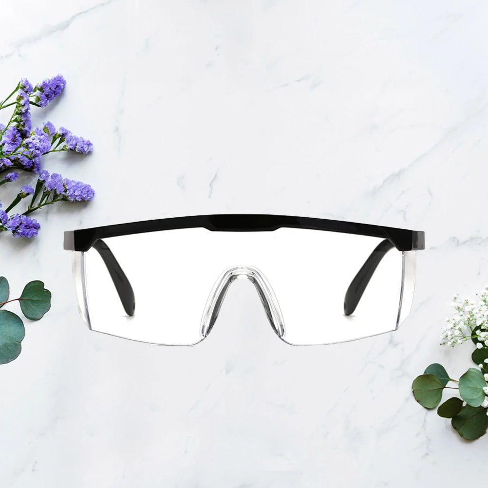 

Goggles Adjustable Eye Protective Glasses Anti Anti Sand Spray Eye Protection Goggles Glasses for Women Men (Black)