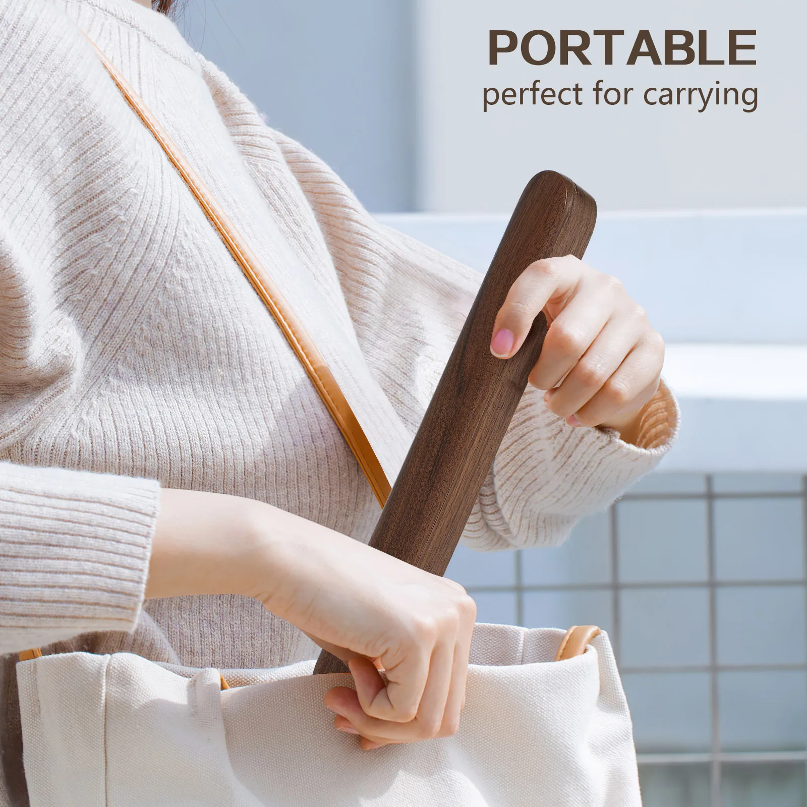

Portable Wooden Chopstick Box Black Walnut Solid Wood Storage Holder with Lid for Utensils Silverware Forks Spoons