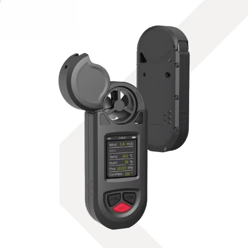 Waterproof weather meter, portable digital anemometer for extreme environmental monitoring